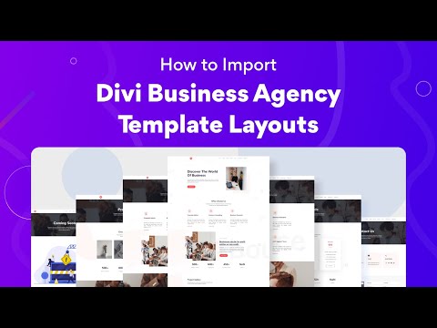 How to Import Business Agency Layout | Divi Essential