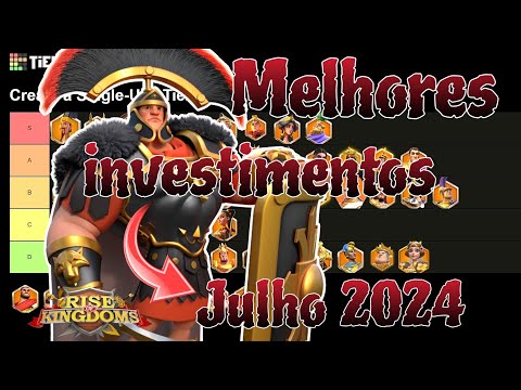 🇧🇷 Melhores investimentos de comandantes lendários em Rise of kingdoms