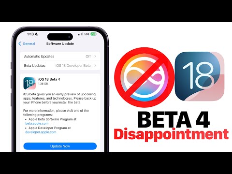 iOS 18 Beta 4 /Public Beta 2 Released - DISAPPOINTING!