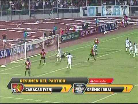 Caracas 1 Gremio 1 4tos de final Libertadores 27/5/2009