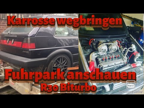 Golf 2 Karrosse zum Kumpel bringen und seinen R30 Biturbo vorstellen // R32Turbo