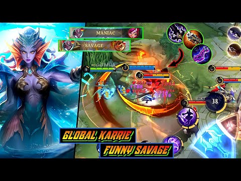 MLBB KARRIE HYPER BUILD ✓ NICE COMBO TO KILL ANTI DAMAGE GATOTKACHA#mlmeta #mlbbkarrie