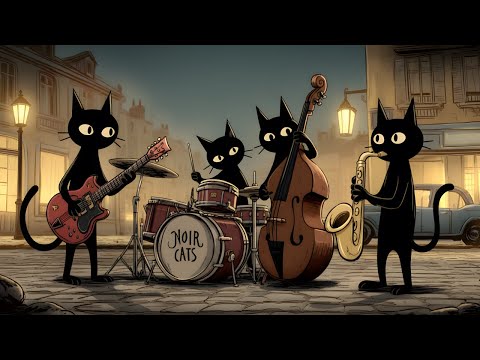 Black Cats Deep Bass Groove: PERFECT Feel Good Jazz for Productivity & Relaxation