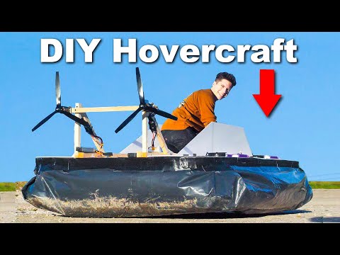 YouTuber Builds A Working Electric Hovercraft Using Wood, Foam And Duct Tape