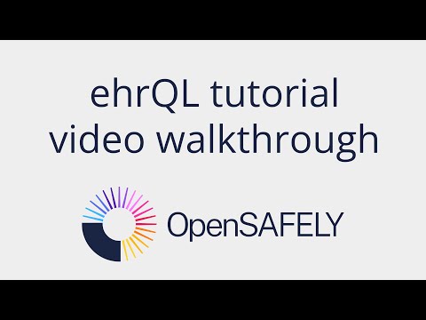 The thumbnail for the ehrQL video tutorial