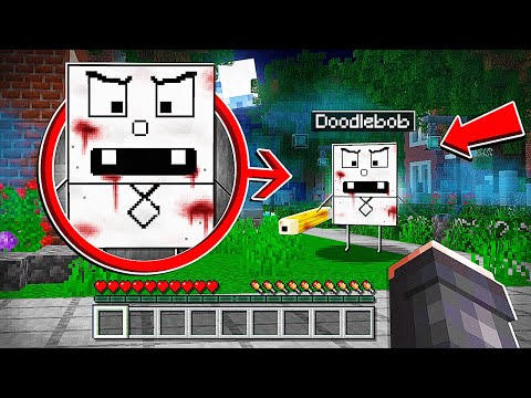 If You See CREEPY DOODLEBOB in Minecraft, RUN AWAY FAST! (Scary)