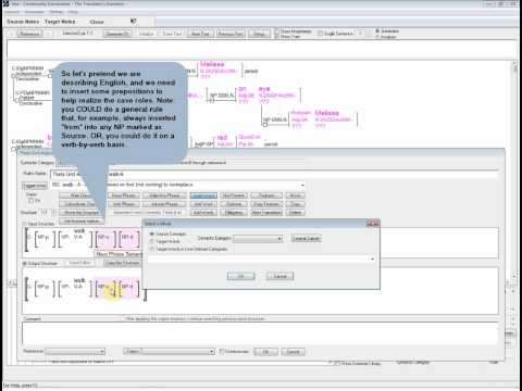 Linguist's Assistant Demo 11: Theta Grid Adj Rules