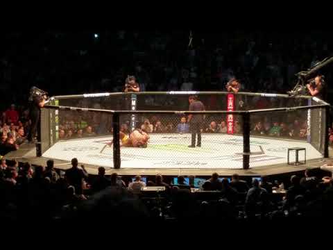 Hard Punches heard at UFC 220 inside Td Garden - Main event RD1  ( Close Seats )