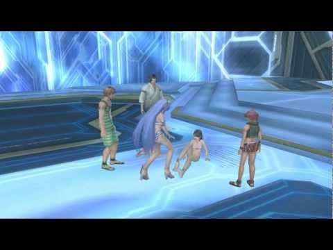 Xenosaga III HD Cutscene 317 - KOS-MOS Awakens (Crystal Room) - ENGLISH - SWIMSUIT MODE
