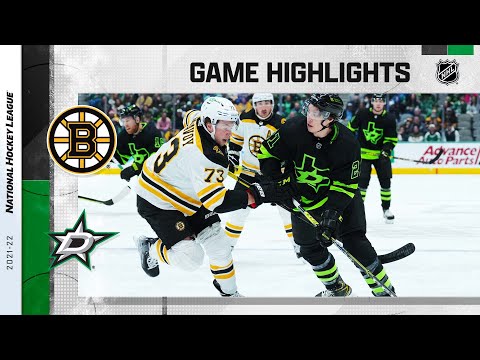 Bruins @ Stars 1/30/22 | NHL Highlights