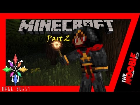 TheNoobiePro - Let's Play Minecraft: Mage Quest [Part 2] - REST IN FIERY PIECES