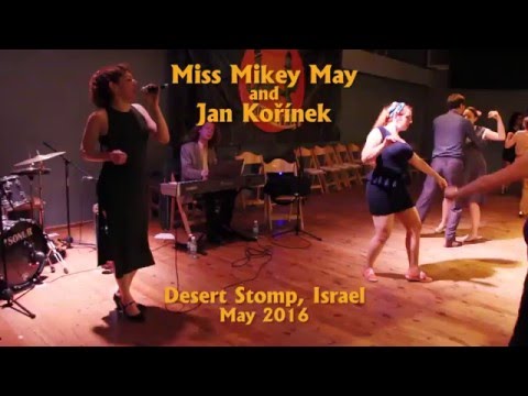 Miss Mikey May with Jan Kořínek at Desert Stomp 2016