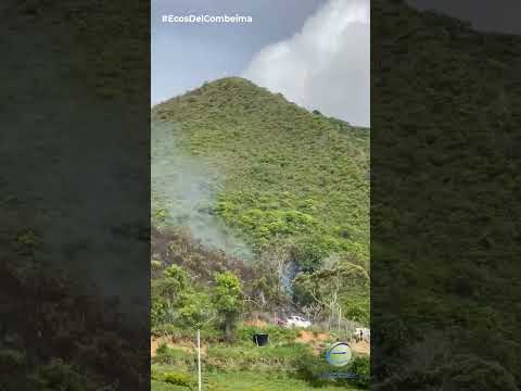 #Tolima | 🔥 Bomberos de Planadas regresan a operación y enfrentan incendio en el Cerro de la Cruz
