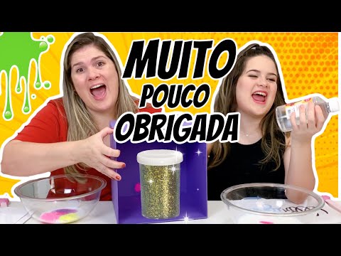 MUITO, POUCO OU OBRIGADA #2 SLIME CHALLENGE