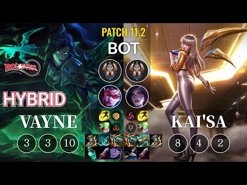 KT HyBriD Vayne vs Kai'Sa Bot - KR Patch 11.2
