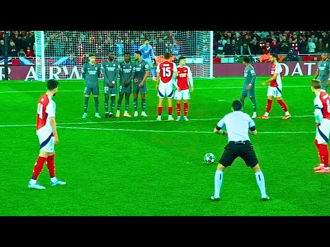 Declan Rice Signature Free-Kicks that Erupted Emirates Stadium | Arsenal 3 - 0 Real Madrid