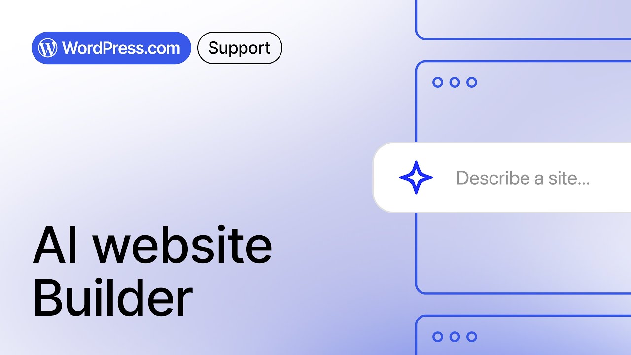 Create and launch your site with the AI website builder