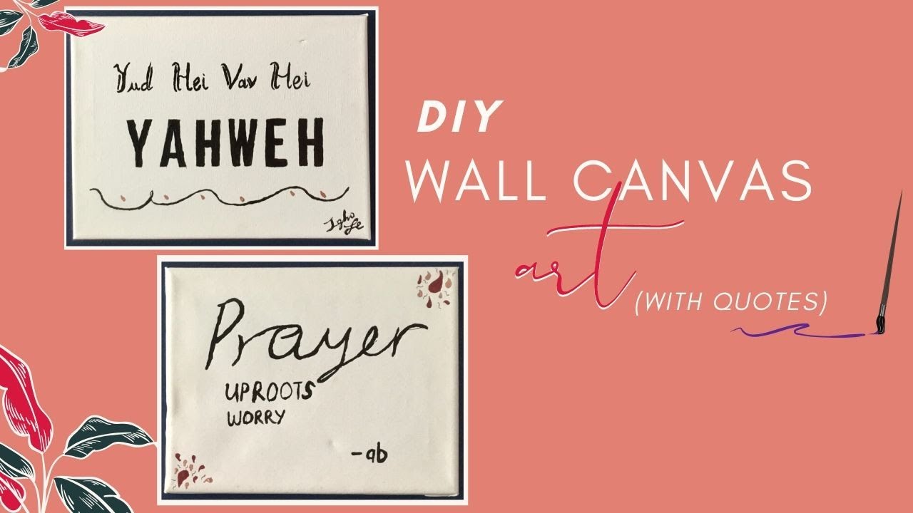 DIY Canvas Wall Art Quotes