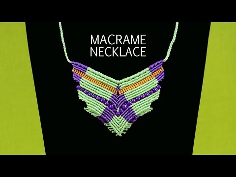 Snaky Macramé Necklace Tutorial