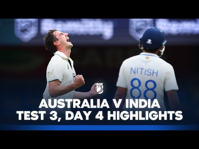 Australia v India – Third Test, Day 4 Highlights I 17/12/24 I Fox Cricket