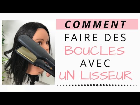 COMMENT FAIRE DES BOUCLES TRÈS FACILEMENT AVEC UN LISSEUR / FER A LISSER