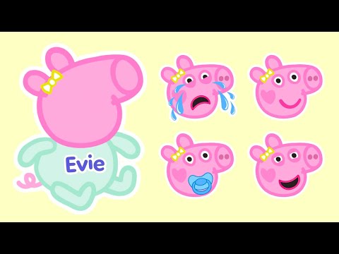 Peppa Pig Baby Evie's Arrival! 🤪 Sticker Activity for Kids