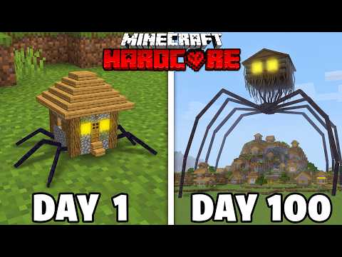 I Survived 100 Days as HOUSE HEAD in Minecraft