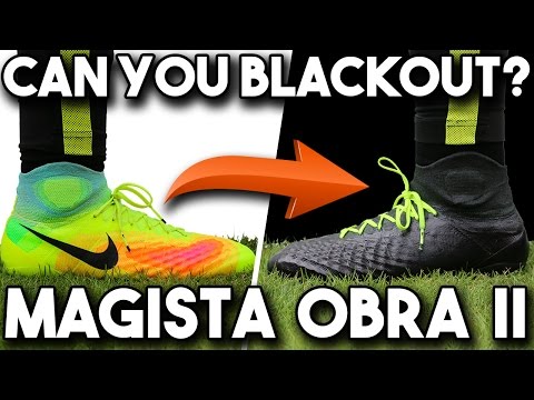 Blackout Nike Magista?! Obra II Black Dynamic Fit Collar/Sock