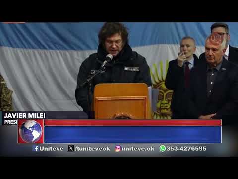 Milei, en Ushuaia con una generala de EEUU