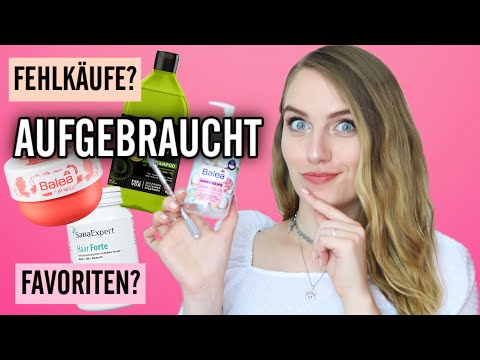FEHLKÄUFE UND FAVORITEN August 2020 I Produkte aufgebraucht | Balea, SanaExpert, Sante uw. | Lubella