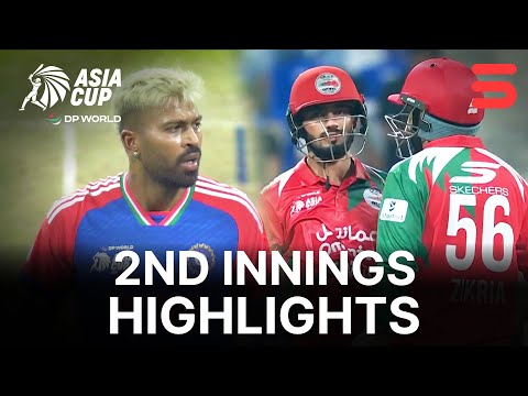 2nd Innings Highlights | India vs Oman | Match 12 | DP World Asia Cup 2025 | ZF1K