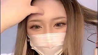 TikTokライブ配信  まきまき中 귀여운 미인  보이는  속옷  가슴  바지