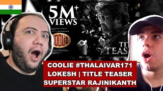 LCU?! COOLIE Reaction #Thalaivar171 Title Teaser | Superstar Rajinikanth | Lokesh Kanagaraj, Anirudh
