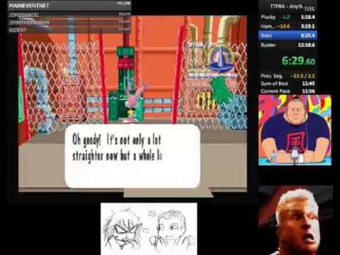 Tiny Toon Adventures: Plucky's Big Adventure Speedrun(Non-Emu WR) 12:01.97