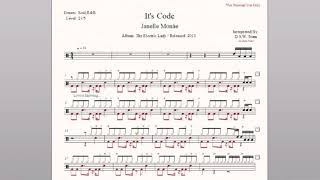 Drum Score - Janelle Monáe - It&#39;s Code (sample)
