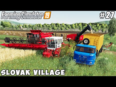 Caring for cows, selling milk, harvesting soybeans | Slovak Village | Farming simulator 19 | ep #27
