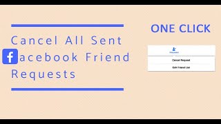 Cancel All Sent Friend Request on Facebook in one Click - 2024