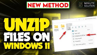 How to unzip files on Windows 11 [2024]