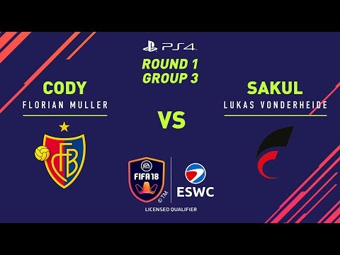 ESWC Fifa18 Paris Global Series Qualifier - PS4 - Cody vs Sakul - Round 1 - Group 3