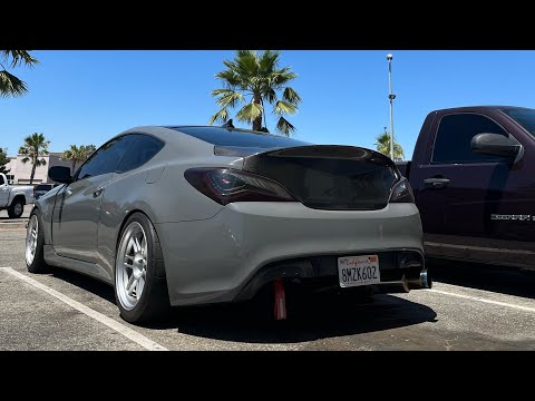 3.8 genesis coupe on e85 gets a TOMEI | Exhaust Compilation