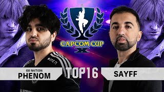 Phenom (Ken) vs. Sayff (Ken) - Top 16 - Capcom Cup X