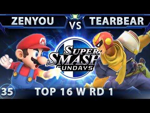 SSS 35 - 2Scoops Zenyou (Mario) Vs. TearBear (Falcon) SSB4 Top 16 Winners RD 1 - Sm4sh Wii U