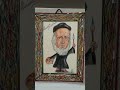 LEONARDO DA VINCI Drawing CREAZIONE CARICATURA E CORNICE DISEGNATI A MANO