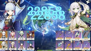New 3.7 Abyss - F2P Ayaka Freeze &amp; Nahida National Destroy Spiral Abyss Floor 12 - Genshin Impact