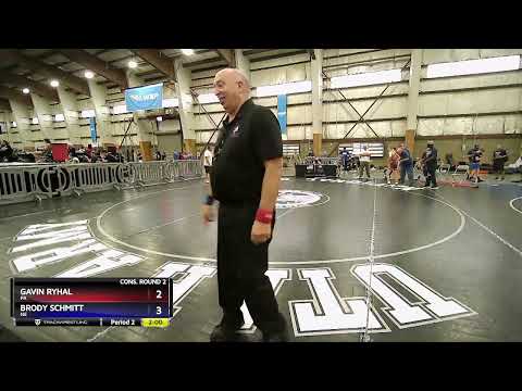 110 Lbs Cons. Round 2 - Gavin Ryhal, PA Vs Brody Schmitt, NE Aa71