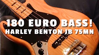 Video thumbnail for The Best Cheap Bass Guitar? Harley Benton JB-75MN Review! by Frederik Cornelius