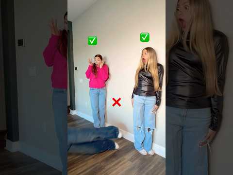 Wall Challenge (GONE WRONG!) 😱👀🤣 | Triple Charm #Shorts