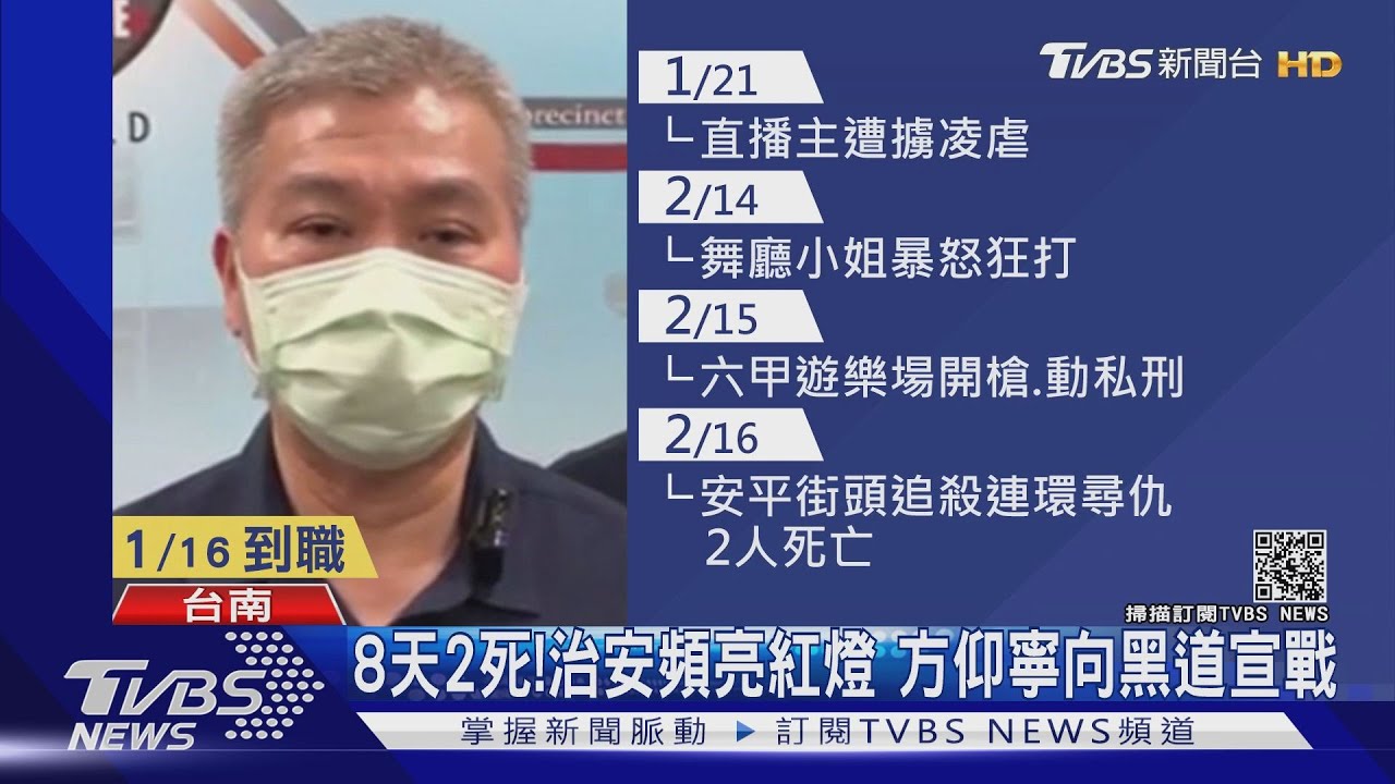 安平追殺爆連環尋仇　警局長方仰寧2度道歉