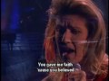 Because You Loved Me-Celine Dion live (with Lyrics - SD Version)   Theme from "Up Close & Personal"