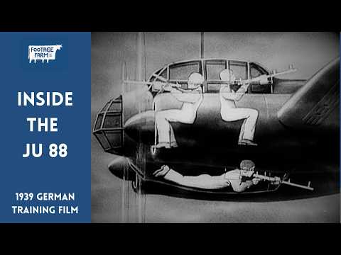 Inside the Luftwaffe's Ju 88 Bomber: Rare 1939 German Training Film (Restored HD) | Footage Farm Ltd